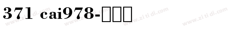 371 cai978字体转换